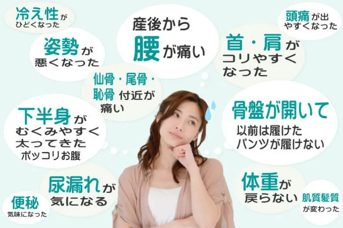 産後のお悩みイメージ
